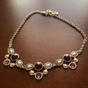 Brighton purple stone necklace